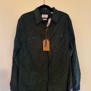 Weatherproof Vintage Corduroy Shirt in Deep Green
